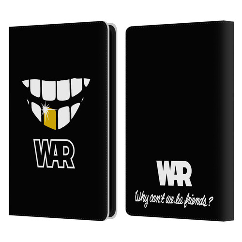 War Graphics Why Can't We Be Friends? Leather Book Wallet Case Cover For Amazon Kindle Paperwhite 5 (2021)