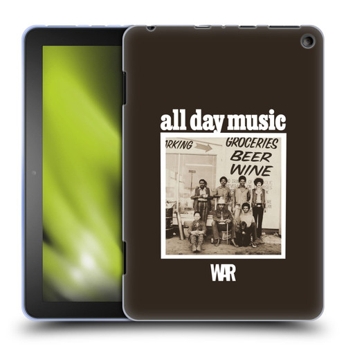 War Graphics All Day Music Album Soft Gel Case for Amazon Fire HD 8/Fire HD 8 Plus 2020