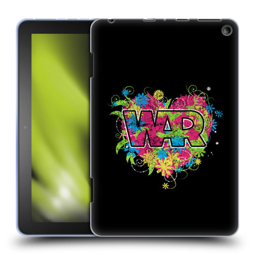 War Graphics Heart Logo Soft Gel Case for Amazon Fire HD 8/Fire HD 8 Plus 2020