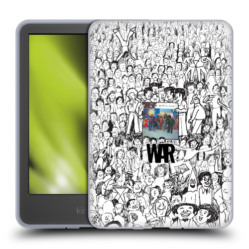 War Graphics Friends Doodle Art Soft Gel Case for Amazon Kindle 11th Gen 6in 2022