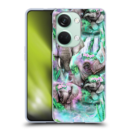 Sheena Pike Animals Daydream Elephants Lagoon Soft Gel Case for OnePlus Nord 3 5G
