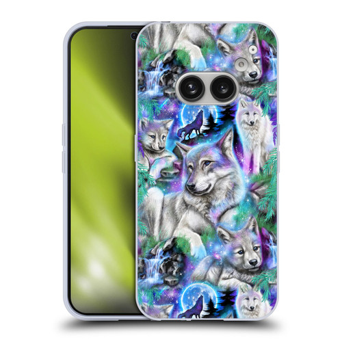 Sheena Pike Animals Daydream Galaxy Wolves Soft Gel Case for Nothing Phone (2a)