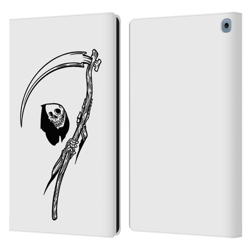 Matt Bailey Art Negative Reaper Leather Book Wallet Case Cover For Amazon Fire HD 10 / Plus 2021