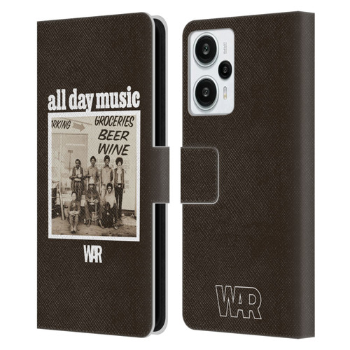 War Graphics All Day Music Album Leather Book Wallet Case Cover For Xiaomi Redmi Note 12T