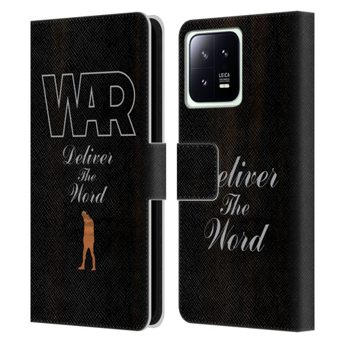 War Graphics Deliver The World Leather Book Wallet Case Cover For Xiaomi 13 5G