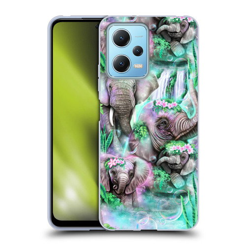 Sheena Pike Animals Daydream Elephants Lagoon Soft Gel Case for Xiaomi Redmi Note 12 5G