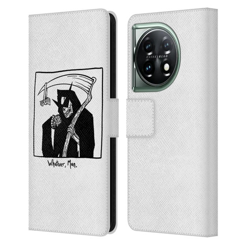 Matt Bailey Art Whatever Man Leather Book Wallet Case Cover For OnePlus 11 5G