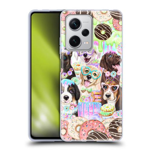 Sheena Pike Animals Puppy Dogs And Donuts Soft Gel Case for Xiaomi Redmi Note 12 Pro+ 5G