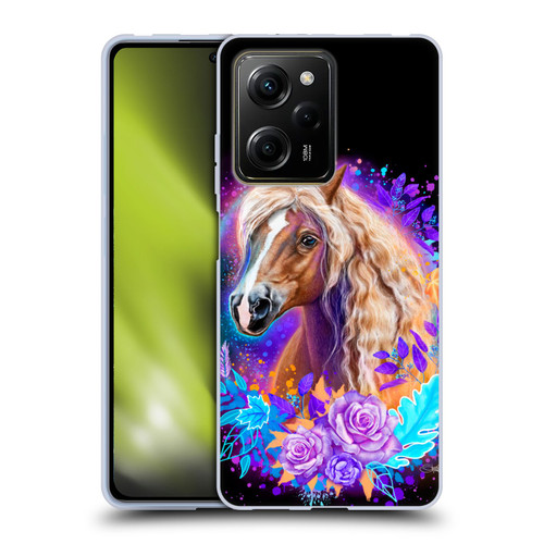 Sheena Pike Animals Purple Horse Spirit With Roses Soft Gel Case for Xiaomi Redmi Note 12 Pro 5G