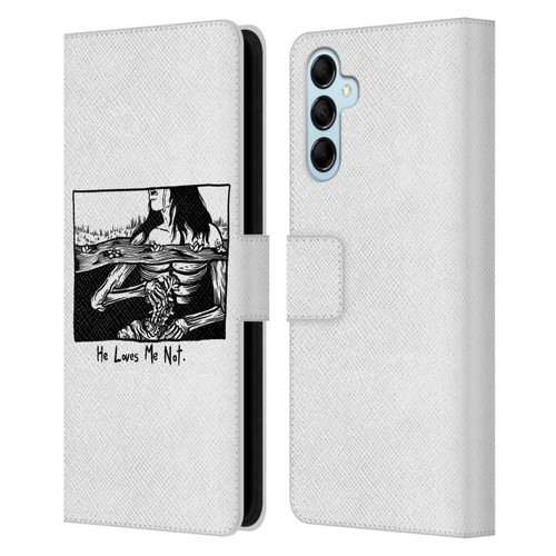 Matt Bailey Art Loves Me Not Leather Book Wallet Case Cover For Samsung Galaxy M14 5G