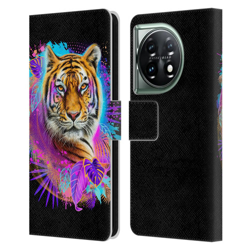 Sheena Pike Big Cats Tiger Spirit Leather Book Wallet Case Cover For OnePlus 11 5G
