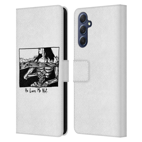 Matt Bailey Art Loves Me Not Leather Book Wallet Case Cover For Samsung Galaxy M54 5G