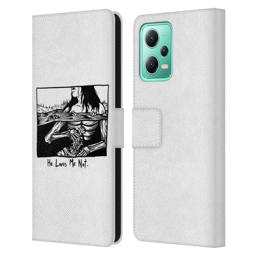 Matt Bailey Art Loves Me Not Leather Book Wallet Case Cover For Xiaomi Redmi Note 12 5G