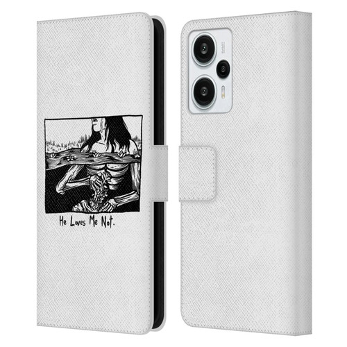 Matt Bailey Art Loves Me Not Leather Book Wallet Case Cover For Xiaomi Redmi Note 12T