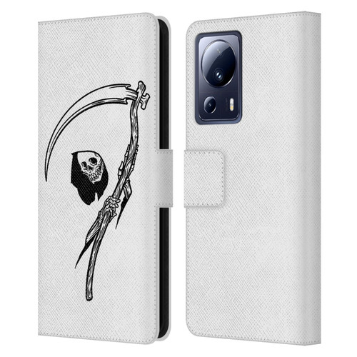 Matt Bailey Art Negative Reaper Leather Book Wallet Case Cover For Xiaomi 13 Lite 5G