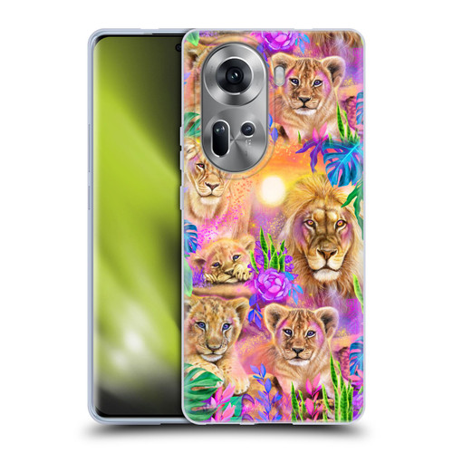 Sheena Pike Big Cats Daydream Lions And Cubs Soft Gel Case for OPPO Reno11