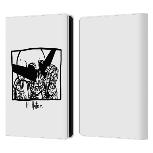 Matt Bailey Skull Hi Hater Leather Book Wallet Case Cover For Amazon Kindle Paperwhite 5 (2021)