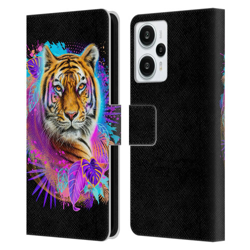 Sheena Pike Big Cats Tiger Spirit Leather Book Wallet Case Cover For Xiaomi Redmi Note 12T