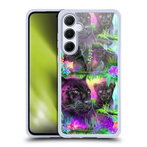 Sheena Pike Big Cats Daydream Panthers Soft Gel Case for Samsung Galaxy A55 5G