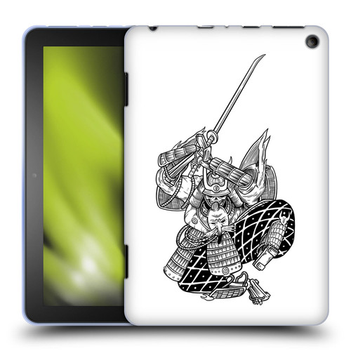 Matt Bailey Samurai Sword Attack Soft Gel Case for Amazon Fire HD 8/Fire HD 8 Plus 2020