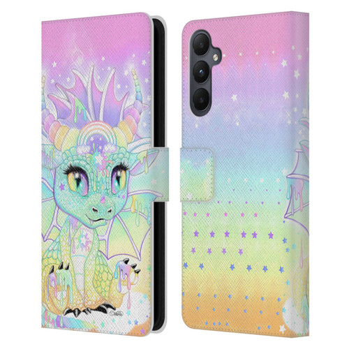 Sheena Pike Dragons Sweet Pastel Lil Dragonz Leather Book Wallet Case Cover For Samsung Galaxy A05s