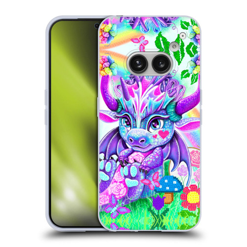 Sheena Pike Dragons Cross-Stitch Lil Dragonz Soft Gel Case for Nothing Phone (2a)