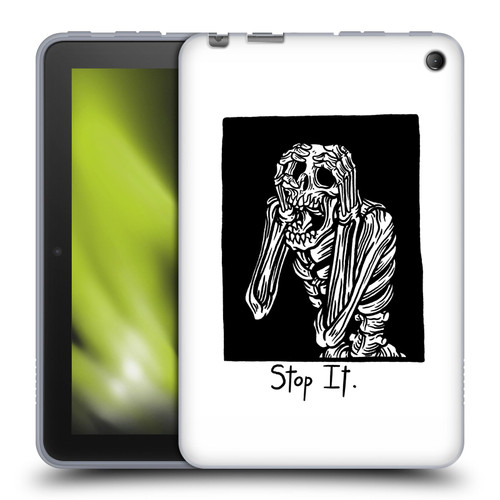 Matt Bailey Skull Stop It Soft Gel Case for Amazon Fire 7 2022