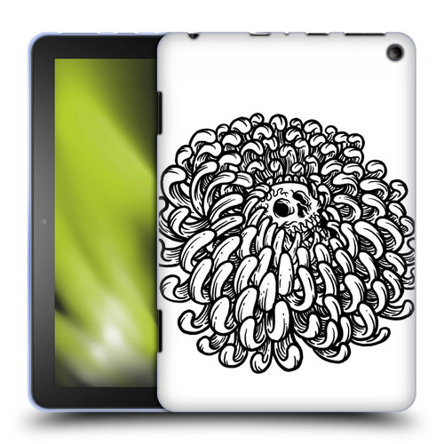Matt Bailey Skull Flower Soft Gel Case for Amazon Fire HD 8/Fire HD 8 Plus 2020