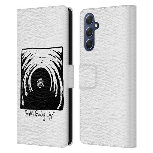 Matt Bailey Skull Deaths Guiding Light Leather Book Wallet Case Cover For Samsung Galaxy M54 5G