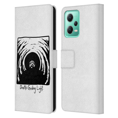 Matt Bailey Skull Deaths Guiding Light Leather Book Wallet Case Cover For Xiaomi Redmi Note 12 5G