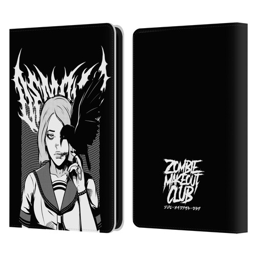 Zombie Makeout Club Art Crow Leather Book Wallet Case Cover For Amazon Kindle 11th Gen 6in 2022