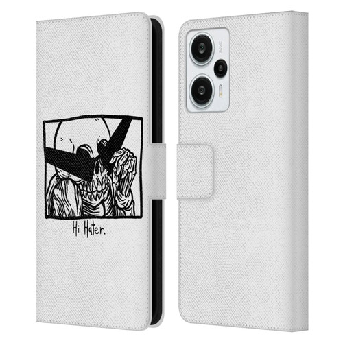 Matt Bailey Skull Hi Hater Leather Book Wallet Case Cover For Xiaomi Redmi Note 12T