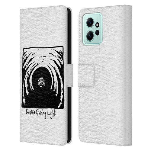 Matt Bailey Skull Deaths Guiding Light Leather Book Wallet Case Cover For Xiaomi Redmi 12