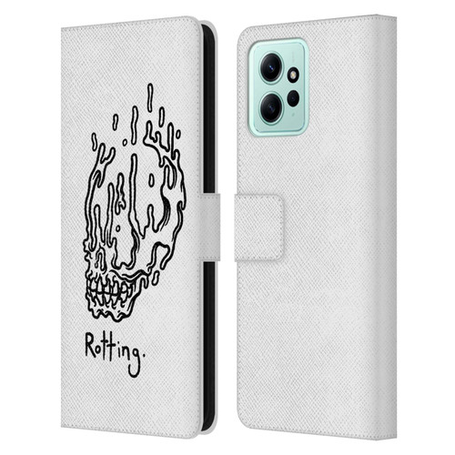 Matt Bailey Skull Rotting Leather Book Wallet Case Cover For Xiaomi Redmi 12