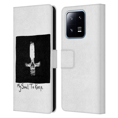 Matt Bailey Skull My Soul To Keep Leather Book Wallet Case Cover For Xiaomi 13 Pro 5G