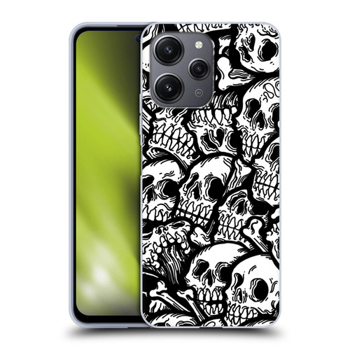 Matt Bailey Skull All Over Soft Gel Case for Xiaomi Redmi 12