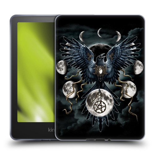 Sarah Richter Animals Gothic Black Raven Soft Gel Case for Amazon Kindle Paperwhite 5 (2021)