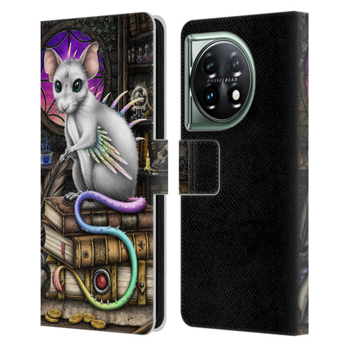 Sarah Richter Animals Alchemy Magic Rat Leather Book Wallet Case Cover For OnePlus 11 5G