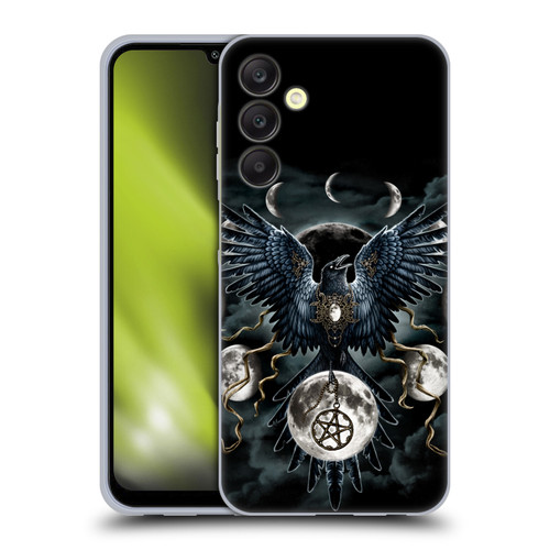 Sarah Richter Animals Gothic Black Raven Soft Gel Case for Samsung Galaxy A25 5G