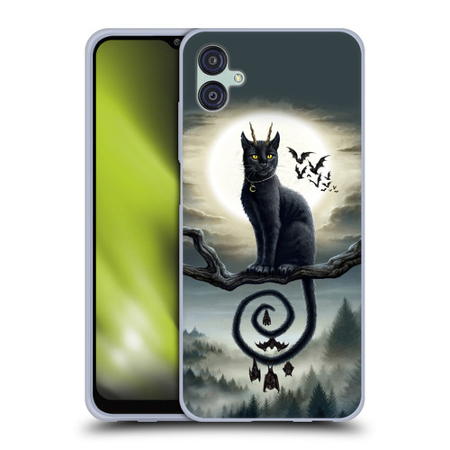 Sarah Richter Animals Gothic Black Cat & Bats Soft Gel Case for Samsung Galaxy M04 5G / A04e