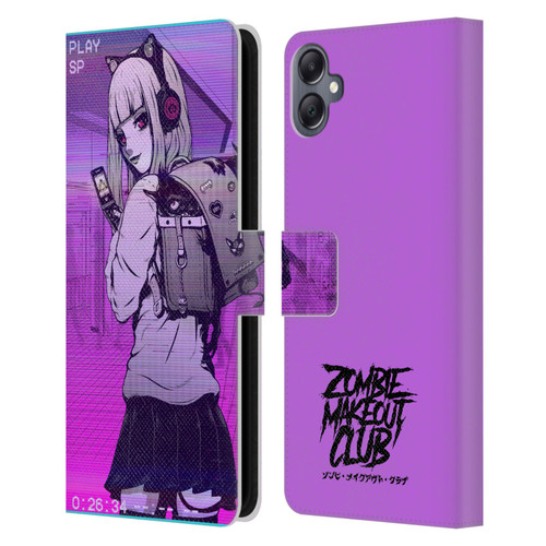 Zombie Makeout Club Art Drama Rides On My Back Leather Book Wallet Case Cover For Samsung Galaxy A05