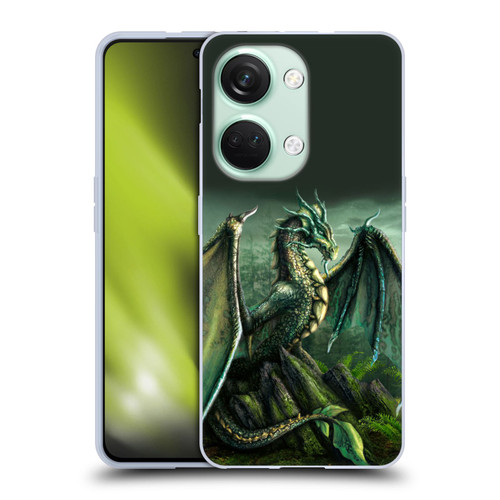 Sarah Richter Fantasy Creatures Green Nature Dragon Soft Gel Case for OnePlus Nord 3 5G