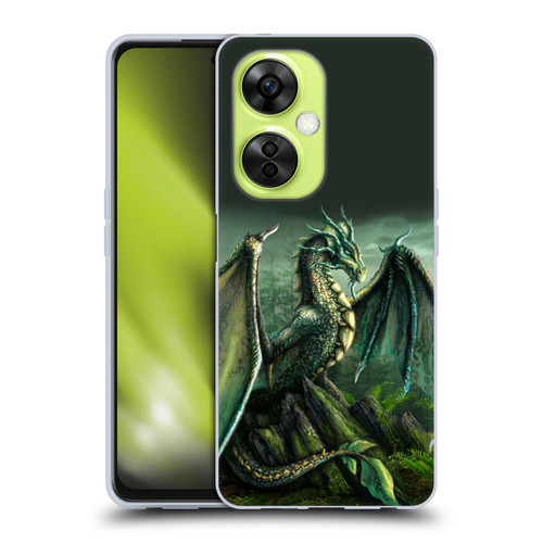 Sarah Richter Fantasy Creatures Green Nature Dragon Soft Gel Case for OnePlus Nord CE 3 Lite 5G