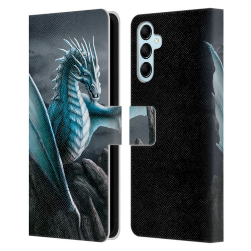 Sarah Richter Fantasy Creatures Blue Water Dragon Leather Book Wallet Case Cover For Samsung Galaxy M14 5G