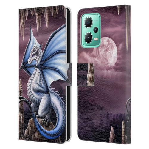 Sarah Richter Fantasy Creatures Blue Dragon Leather Book Wallet Case Cover For Xiaomi Redmi Note 12 5G