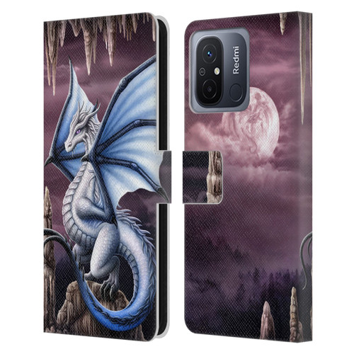 Sarah Richter Fantasy Creatures Blue Dragon Leather Book Wallet Case Cover For Xiaomi Redmi 12C