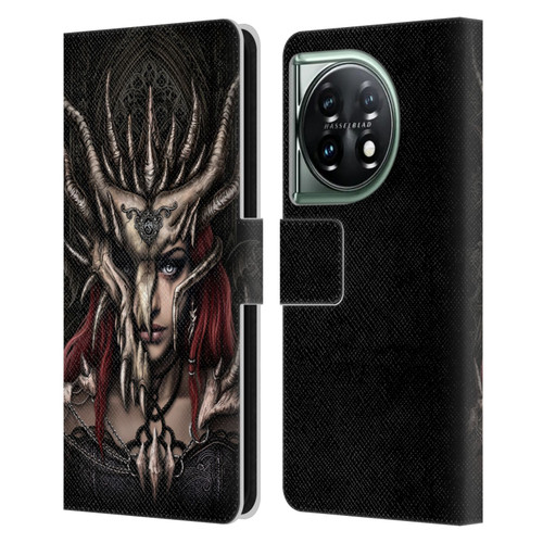 Sarah Richter Gothic Warrior Girl Leather Book Wallet Case Cover For OnePlus 11 5G