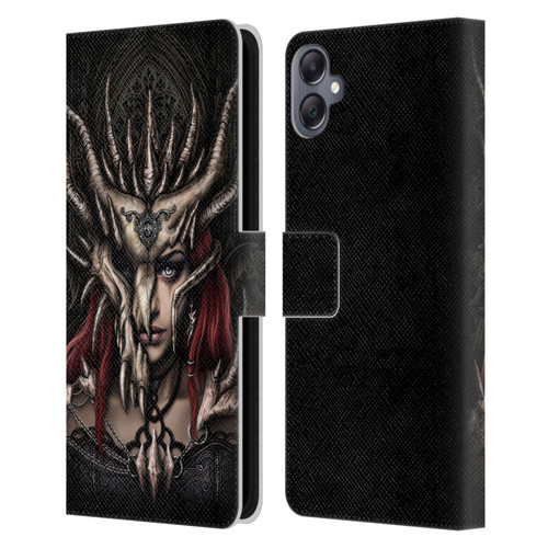Sarah Richter Gothic Warrior Girl Leather Book Wallet Case Cover For Samsung Galaxy A05