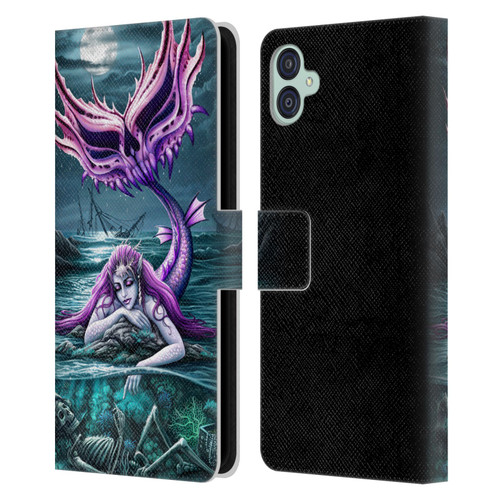 Sarah Richter Gothic Mermaid With Skeleton Pirate Leather Book Wallet Case Cover For Samsung Galaxy M04 5G / A04e