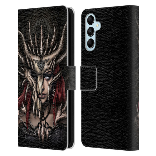 Sarah Richter Gothic Warrior Girl Leather Book Wallet Case Cover For Samsung Galaxy M14 5G